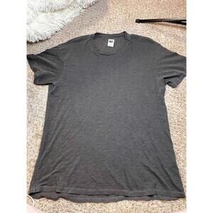 NSF Women’s Mesh Back T-Shirt Dark Grey Size Small NWT Oversized Distressed Look